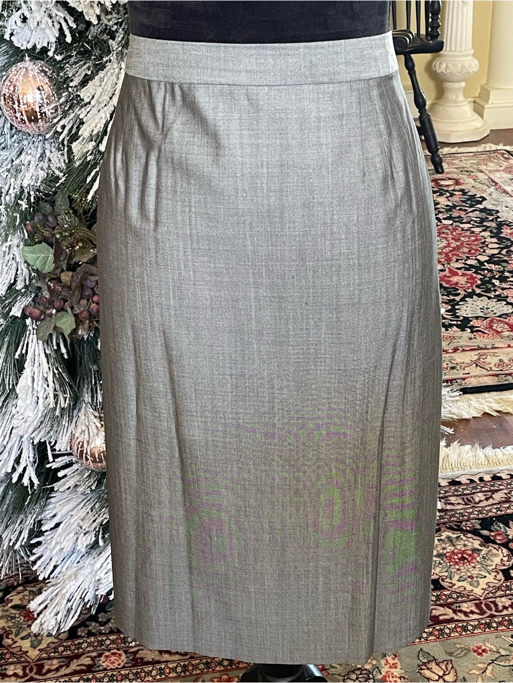 Classic Grey Wrap Skirt